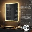 SANIVERRE - BOLEO Miroir LED lumineux 90x100 cm anti-buée, intensité 2100 lumens & couleur réglables salle de bain - vignette