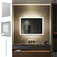 SANIVERRE - BOLEO Miroir LED lumineux 70x100 cm anti-buée, intensité 2100 lumens & couleur réglables salle de bain - vignette