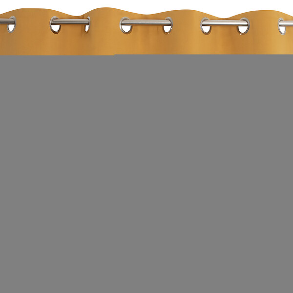 MODE DE VIE - Rideaux occultant Noa - Polyester - Ocre - 260g/m2 - 140x240cm - large