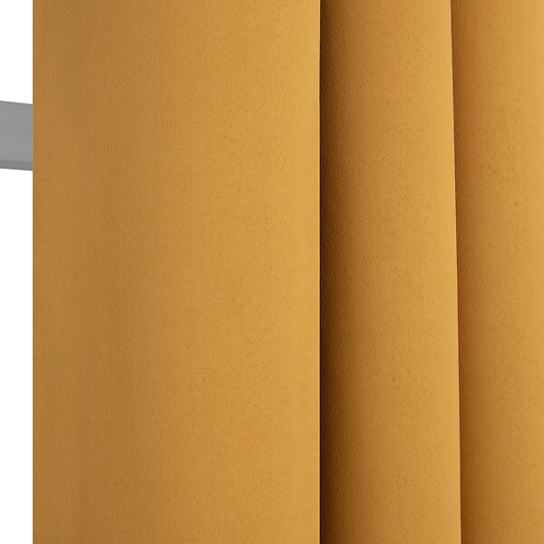 MODE DE VIE - Rideaux occultant Noa - Polyester - Ocre - 260g/m2 - 140x240cm - large