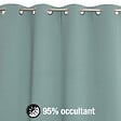 MODE DE VIE - Rideaux occultant Noa - Polyester - Sauge - 260g/m2 - 140x240cm - vignette