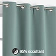 MODE DE VIE - Rideaux occultant Noa - Polyester - Sauge - 260g/m2 - 140x240cm - vignette