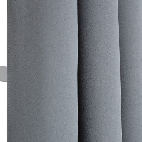 MODE DE VIE - Rideaux occultant Noa - Polyester - Anthracite - 260g/m2 - 140x240cm - large