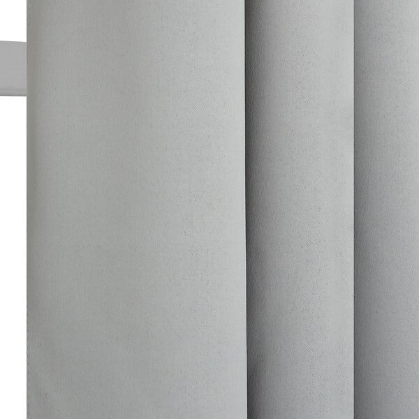 MODE DE VIE - Rideaux occultant Noa - Polyester - Gris clair - 260g/m2 - 140x240cm - large