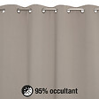 MODE DE VIE - Rideaux occultant Noa - Polyester - Naturel - 260g/m2 - 140x240cm - vignette