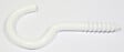 COTEKA - 12 crochets d'armoire plastique blanc 2.25x10mm - vignette