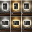 SANIVERRE - TEMEO Miroir LED lumineux 90 x 120 cm antibuée + intensité 2100 lumens & 3 couleurs salle de bain - vignette