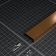 MON MARCHE DECO - Profilé U Décoratif pour Panneau Tasseau Bois - Cuivré - 20 cm - vignette