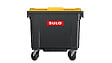 SULO - Bac poubelle roulant SULO de 660 litres cuve grise couvercle jaune - vignette