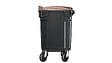 SULO - Bac poubelle roulant SULO de 660 litres cuve grise couvercle marron - vignette
