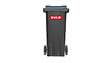 SULO - Bac poubelle roulant SULO de 120 litres cuve grise couvercle bleu - vignette