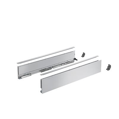HETTICH - Profilé latéral de tiroir AvanTech YOU, H101mm x L450mm, argent, gauche et droite - HETTICH - 9353339 - large