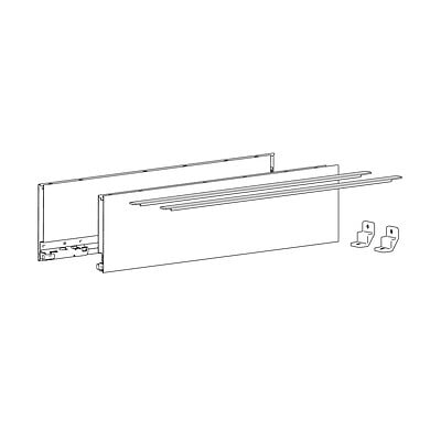 HETTICH - Profilé latéral de tiroir AvanTech YOU, hauteur 139 mm x NL 400 mm, Blanc, gauche et droite - HETTICH - 9353395 - large