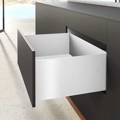 HETTICH - Profilé latéral de tiroir AvanTech YOU, hauteur 251 mm x NL 400 mm, Blanc, gauche et droite - HETTICH - 9353411 - large