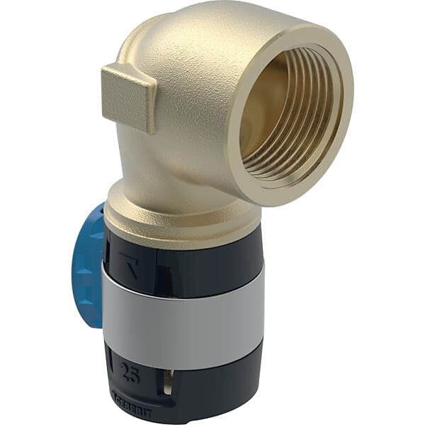 GEBERIT - Coude raccord 90° FlowFit avec filetage femelle - DN. 15 - Ø 20 mm x Rp. 1/2'' -  - 620.541.00.1 - large