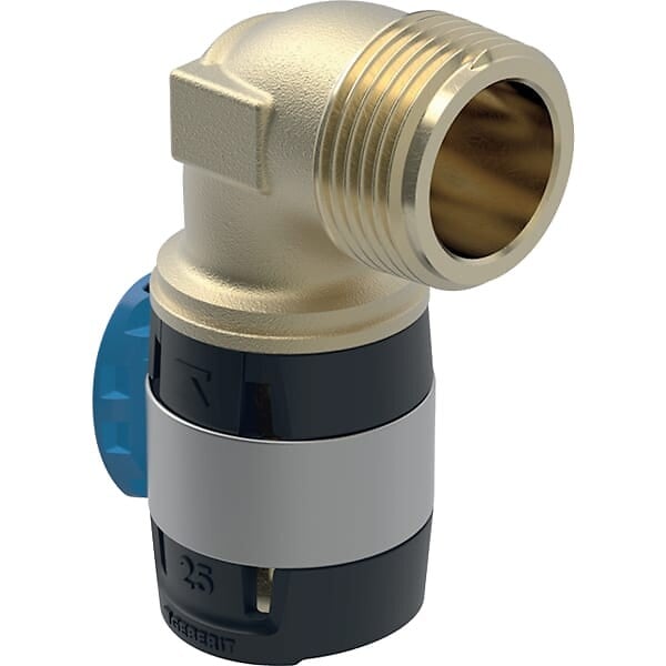 GEBERIT - Coude raccord 90° FlowFit avec filetage mâle - DN. 15 / 20 - Ø 20 mm x Rp. 3/4'' -  - 620.521.00.1 - large