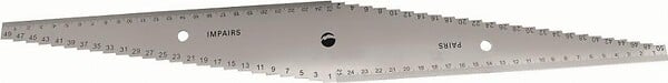 LEMAN - 380.700.500 Réglet de toupilleur - large