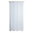 MODE DE VIE - Voilage Louis effet lin - Polyester - Blanc - 130g/m2 - 140x240cm - vignette