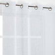 MODE DE VIE - Voilage Louis effet lin - Polyester - Blanc - 130g/m2 - 140x240cm - vignette