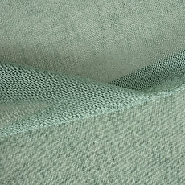 MODE DE VIE - Voilage Louis effet lin - Polyester - Sauge - 130g/m2 - 140x240cm - large