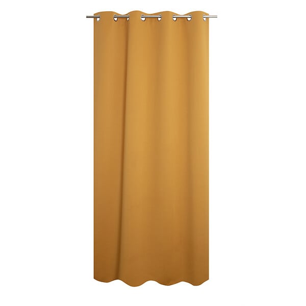 MODE DE VIE - Rideaux occultants Noa - Polyester - Ocre - 190g/m2 - 140x240cm - large