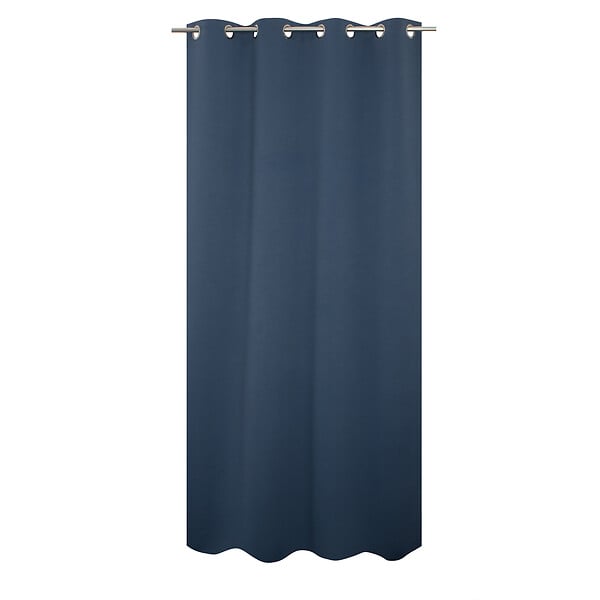 MODE DE VIE - Rideaux occultants Noa - Polyester - Bleu - 190g/m2 - 140x240cm - large