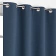 MODE DE VIE - Rideaux occultants Noa - Polyester - Bleu - 190g/m2 - 140x240cm - vignette