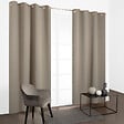 MODE DE VIE - Rideaux occultants Noa - Polyester - Naturel - 190g/m2 - 140x240cm - vignette