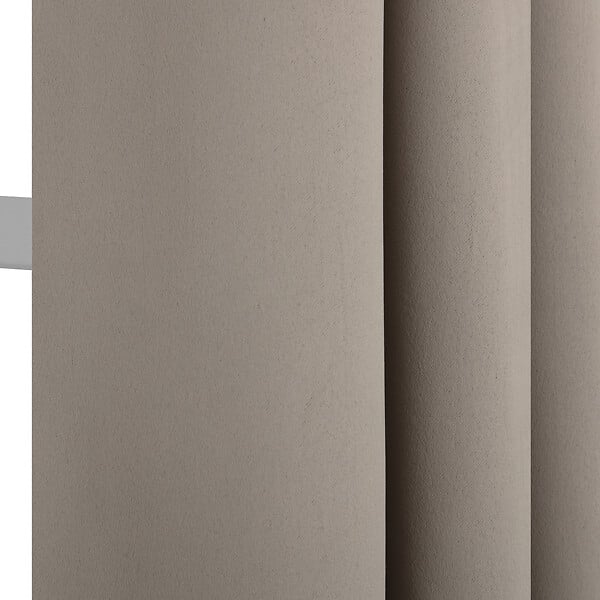 MODE DE VIE - Rideaux occultants Noa - Polyester - Naturel - 190g/m2 - 140x240cm - large