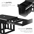 TECTAKE - Poubelle de tri ASHLYN 30 L avec 2 compartiments noir - vignette