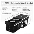 TECTAKE - Poubelle de tri ASHLYN 30 L avec 2 compartiments noir - vignette