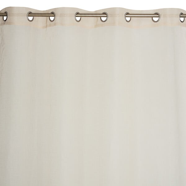 MODE DE VIE - Voilage Leo effet coton - Polyester - Naturel - 70g/m2 - 140x240cm - large