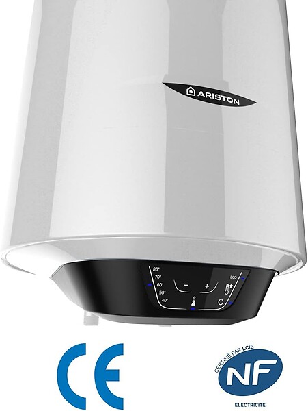 ARISTON - Chauffe-eau electrique vertical mural ARISTON Pro 1 Eco 80 l - Ø 450 mm - large