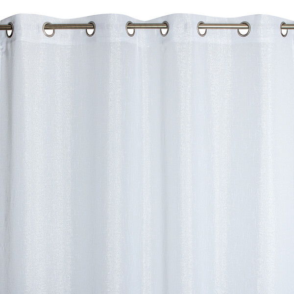 MODE DE VIE - Voilage Lucas - Lurex et polyester - Blanc - 140x240cm - large