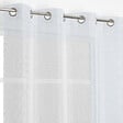MODE DE VIE - Voilage Lucas - Lurex et polyester - Blanc - 140x240cm - vignette