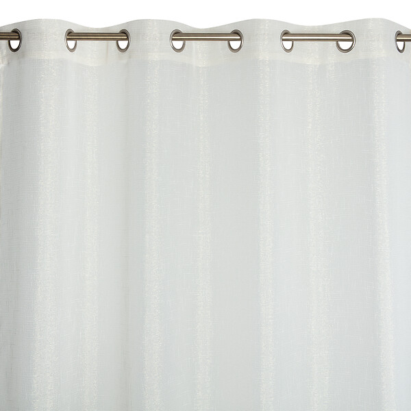 MODE DE VIE - Voilage Lucas - Lurex et polyester - Ecru - 140x240cm - large