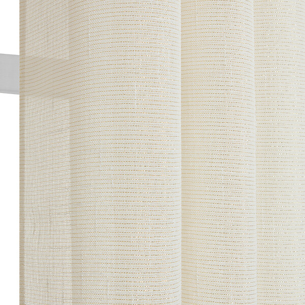 MODE DE VIE - Voilage Lucas - Lurex et polyester - Ecru - 140x240cm - large