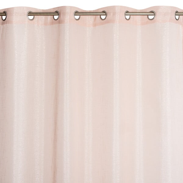 MODE DE VIE - Voilage Lucas - Lurex et polyester - Rose - 140x240cm - large