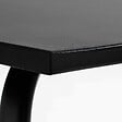 OVIALA - Table de jardin rectangulaire en acier 8 places 180 cm noir - Palavas - vignette