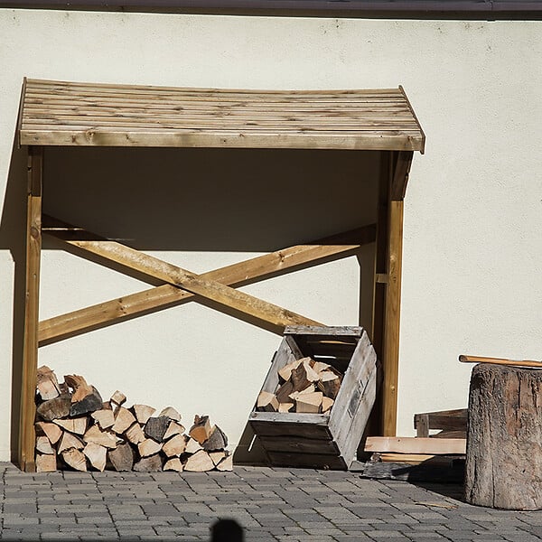 CERLAND - MINI ABRI BUCHES BOIS 180X68X179CM - large