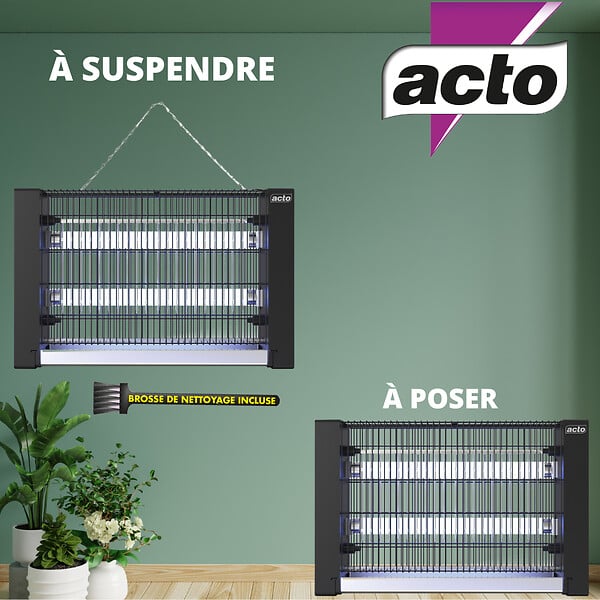 ACTO - Grill insectes grand format lampe led uv - large