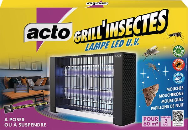 ACTO - Grill insectes grand format lampe led uv - large