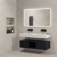 DISTRIBAIN - Meuble de salle de bain ROMANZA 1200 Noir (sans miroir) - vignette