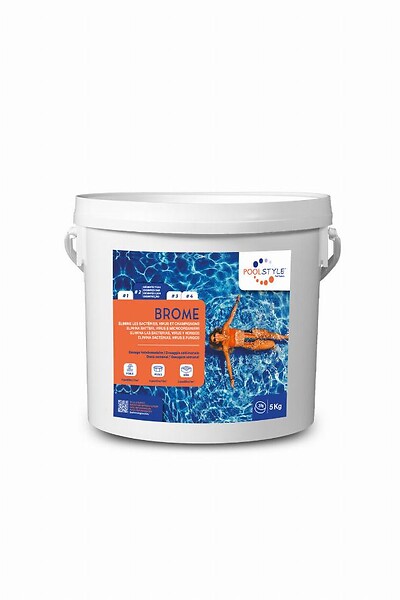 POOLSTYLE - Seau de 5kg de Bromine C/4 P/84 POOLSTYLE - PSL-500-0001 - large