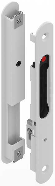 LA CROISEE DS - Coquille double type 6795 finition blanc pour fermetures encastrées série 6790 pour coulissant menuiserie aluminium - large