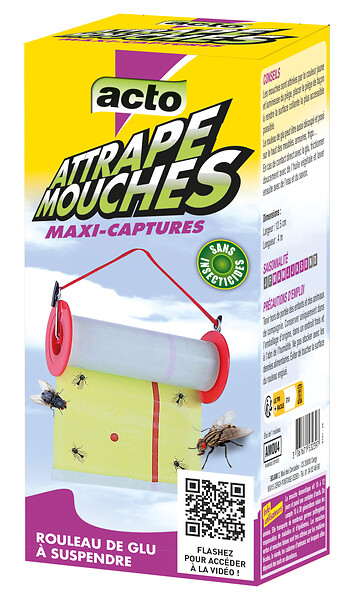 ACTO - Piege a glu mouches xxl en rouleau - large