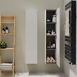 GODART - Meuble colonne salle de bain 140 cm suspendu - Blanc mat - Karaib 2 - vignette