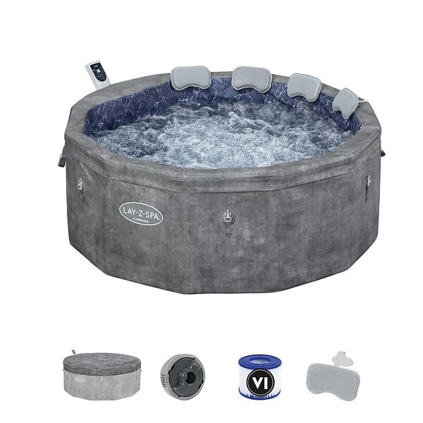 BESTWAY - Spa rond Carrara ThermaCore UltraFit Smart AirJet 6, 4-6P, 170 x 65cm - large