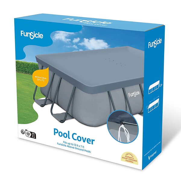 FUNSICLE - Bâche rectangle pour piscine tubulaire 4x2m Funsicle - large