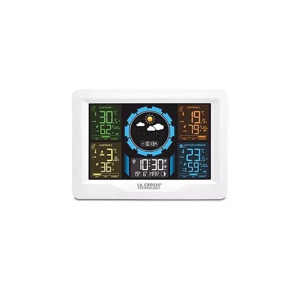 LA CROSSE TECHNOLOGY - station météo blanc - WS6304WHI - large